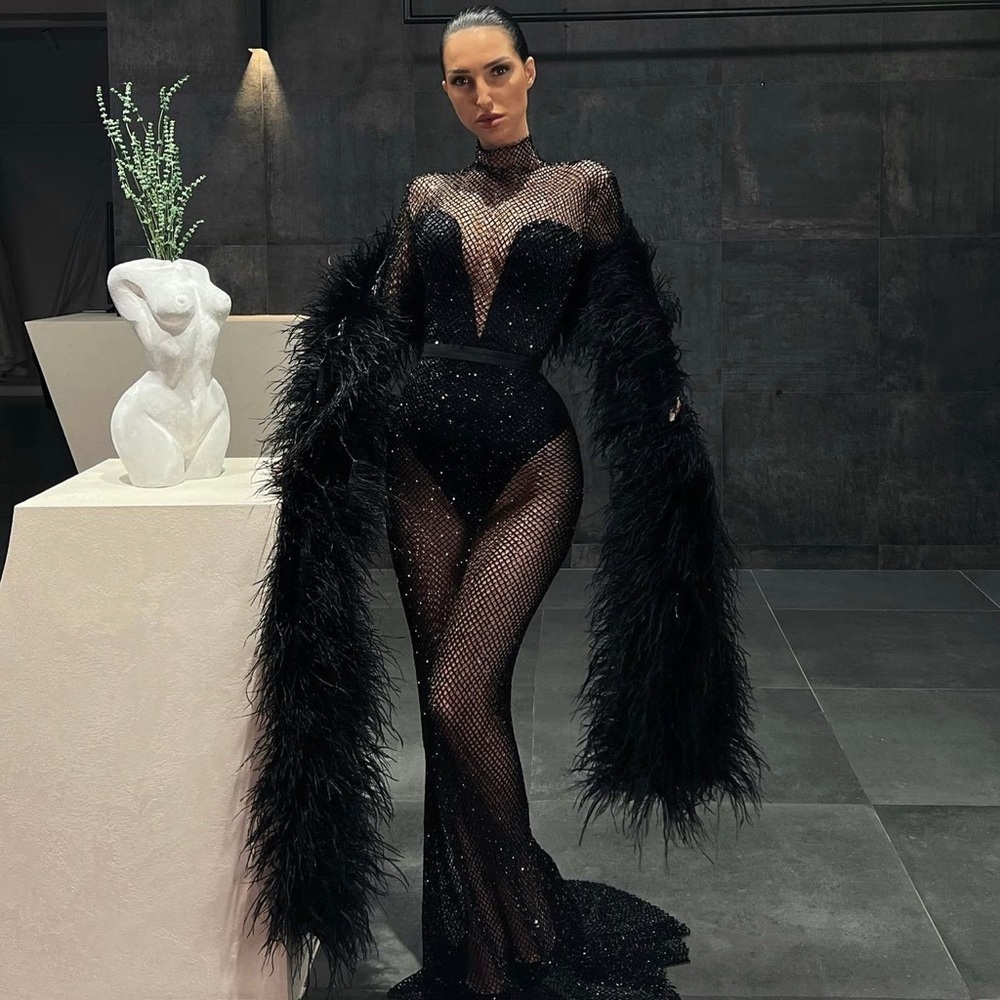 CUSTOM BLACK GOWN